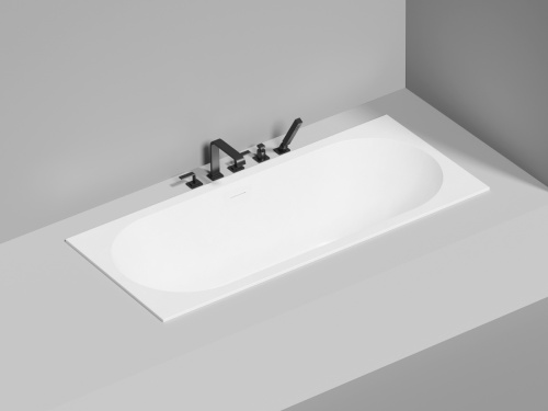 Ванна из искусственного камня Salini ORNELLA 103523M 170х75 встраиваемая прямоугольная с ножками - фото 5